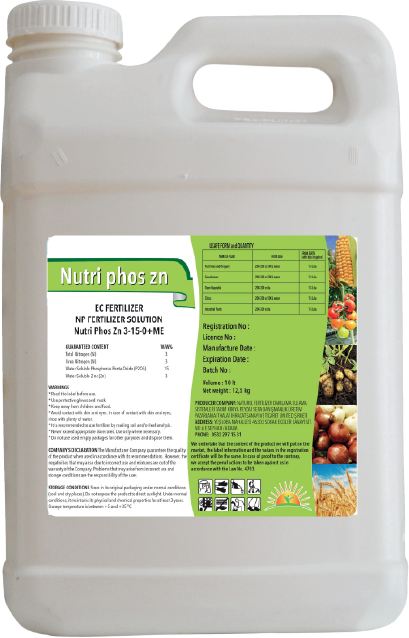 NATUREL FERTİLİZER NUTRI PHOS Zn